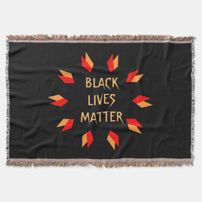 Black Lives Matter Throw Blanket Decke (Vorderseite)