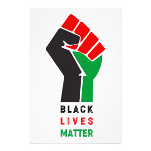 Black Lives Matter zum ersten Symbol Afrikanischen Fotodruck