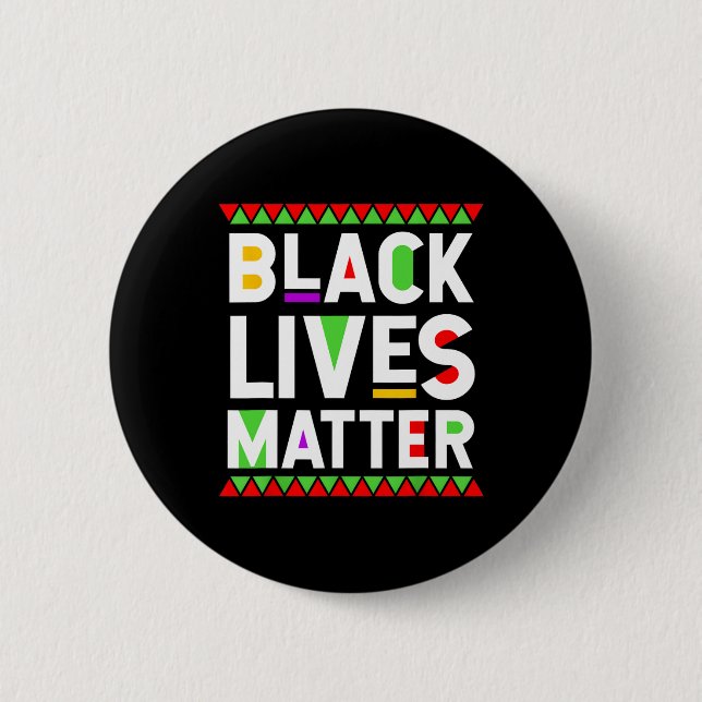 Black Lives Problem Black History Month Feier Button (Vorderseite)