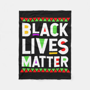 Black Lives Problem Black History Month Feier Fleecedecke