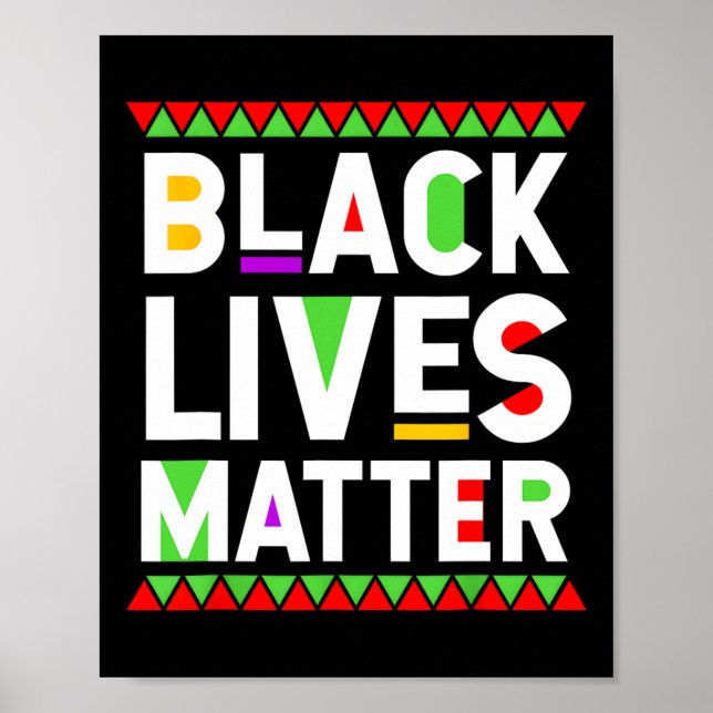Black Lives Problem Black History Month Feier Poster (Vorne)
