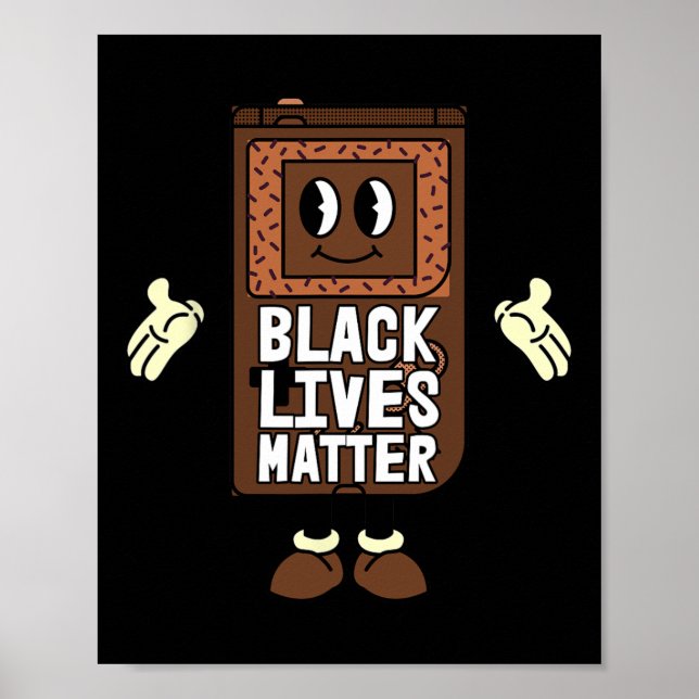 Black Lives Problem Video-Spiel Black History Gami Poster (Vorne)