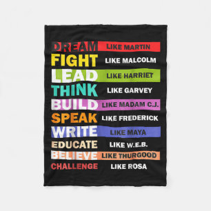 Black Lives S Schwarze Führer Black History Month Fleecedecke