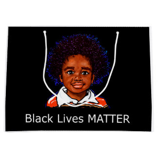 Black Living Matter Family Child Boy Rassismus Soh Große Geschenktüte