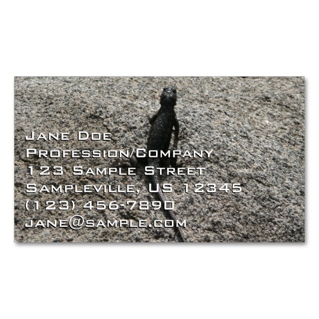 Black Lizard Magnetische Visitenkarte (Vorderseite)