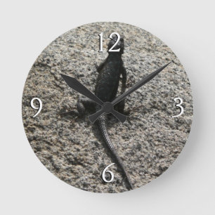 Black Lizard Runde Wanduhr