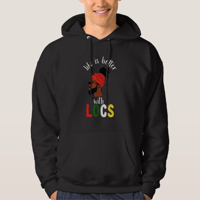 Black Locd - Afro Man Hoodie (Vorderseite)