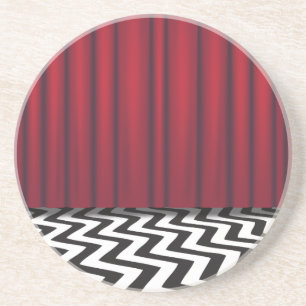 Black Lodge Red Room Sandstein Untersetzer