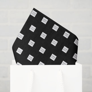 Black Logo Promotional Business Packaging Seidenpapier