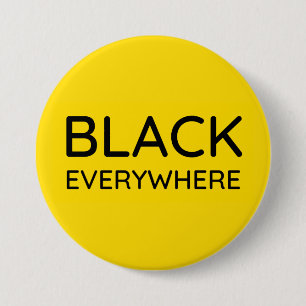 Black Long Beach Button - Groß (3")