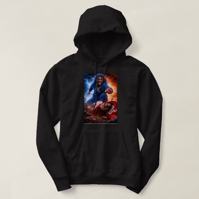Black Loot Vs Moody Hoodie For Mens  (Design vorne)