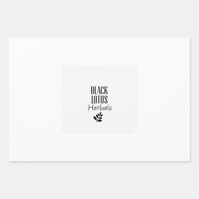 Black Lotus Herbals Geschenkpapier 1 Set (Vorderseite)