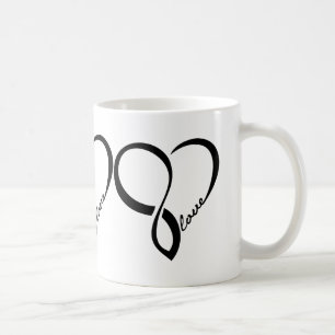 Black Love Hearts Mug
