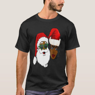 Black Loving Santa Claus und Claus Ethnic Chri T-Shirt