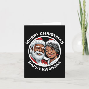 Black Loving Santa Claus und Mrs. Claus Weihnachte Karte