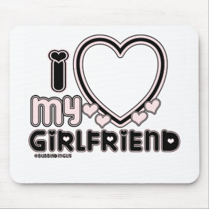 BLACK LUV 1 MOUSEPAD