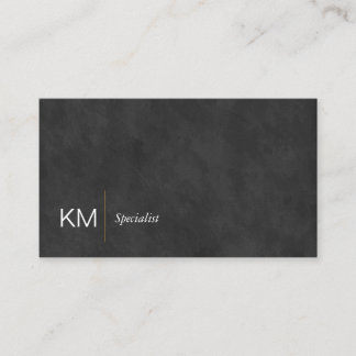 Black Lux | Führungskraft | Einfache Minimal Visitenkarte