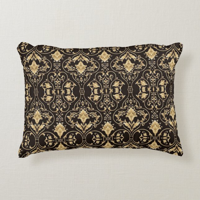 Black Luxury Patter Dekokissen (Vorderseite)