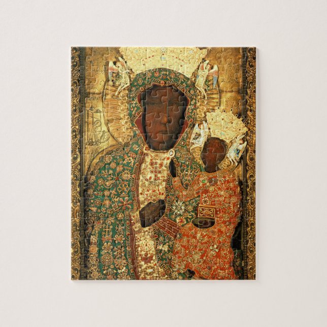 Black Madonna and Child Our Lady Czestochowa (Vertikal)