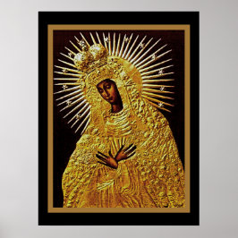 Black Madonna in Prayer Poster