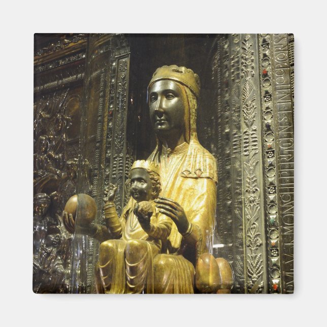 Black Madonna Montserrat Magnet (Vorne)