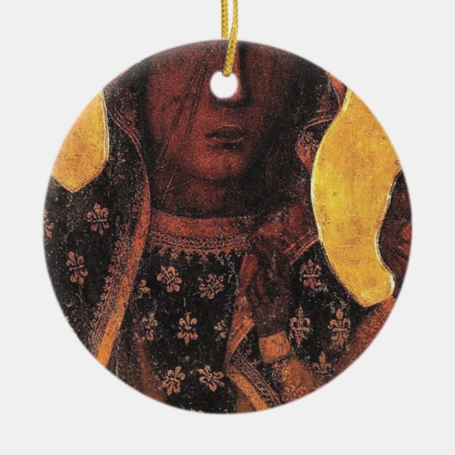 Black Madonna Poland Our Lady Of Czestochowa Keramik Ornament (Vorne)