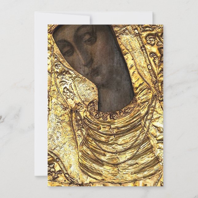 Black Madonna Poland Our Lady of Grace Of The Gate Einladung (Vorderseite)