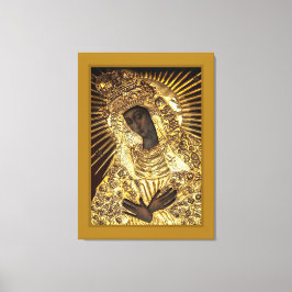BLACK MADONNA Stretched Canvas Print Leinwanddruck