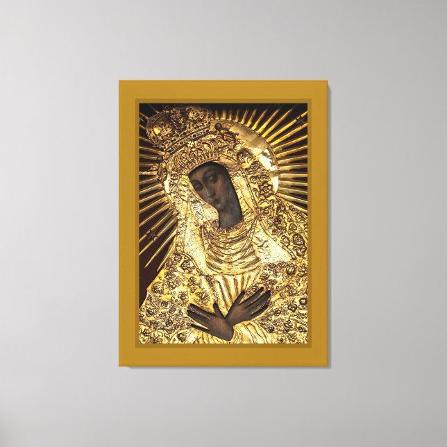 BLACK MADONNA Stretched Canvas Print Leinwanddruck (Vorderseite)
