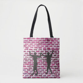 Black Magic Hollyhock by Yeshaya Dank Wood Wall Ar Tasche