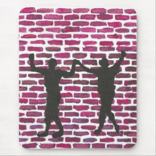 Black Magic Hollyhock von Yeshaya Dank Holz Wand A Mousepad
