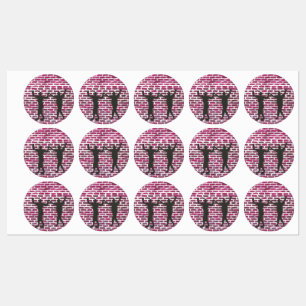 Black Magic Hollyhock von Yeshaya Dank - Labels Etiketten