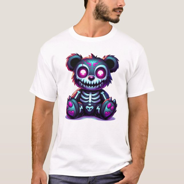 Black Magic Teddy Bär T-Shirt (Vorderseite)