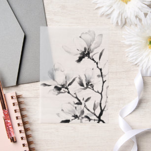 Black Magnolia Moderne Botanische Hochzeit