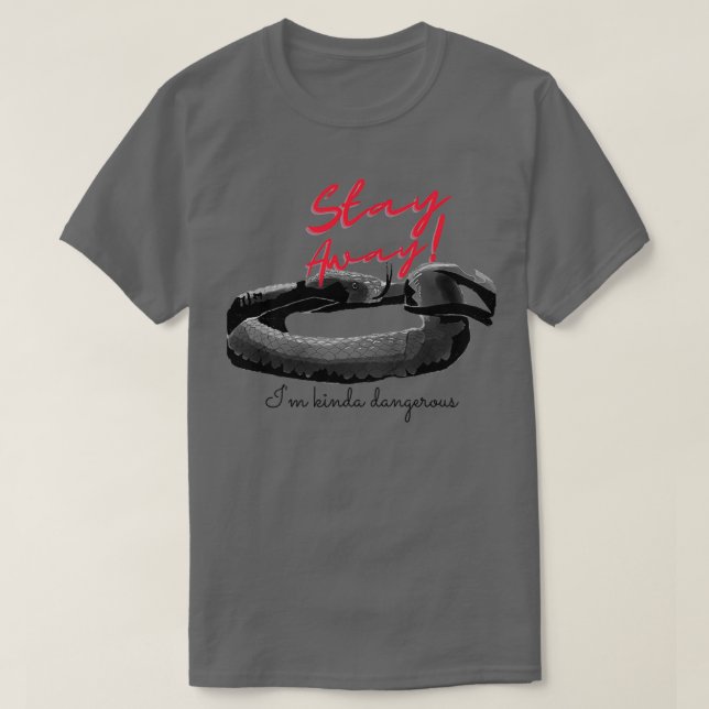 Black Mamba Bleibe gefährlich T-Shirt (Design vorne)