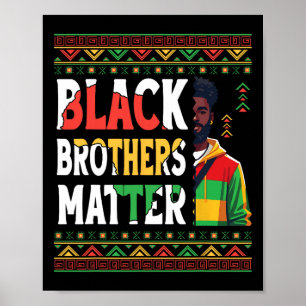 Black Man Black Brothers Problem Afrikanischer Sto Poster
