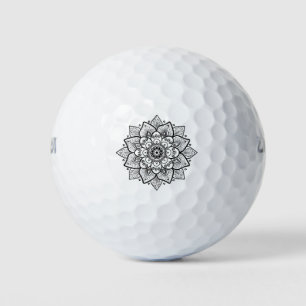 Black Mandala Golfball