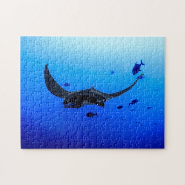 Black Manta Sting Ray Foto Puzzle (Horizontal)