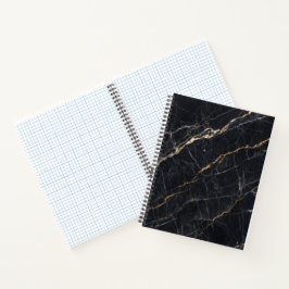 Black Marble Gold Notebook Notizbuch