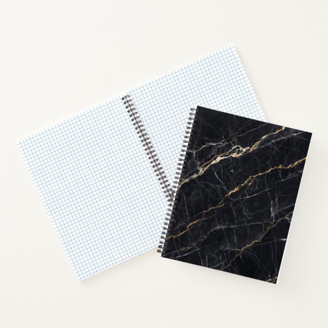Black Marble Gold Notebook Notizbuch (Innenseite)