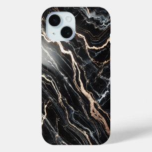 Black Marble & Gold Veins Case-Mate iPhone Hülle