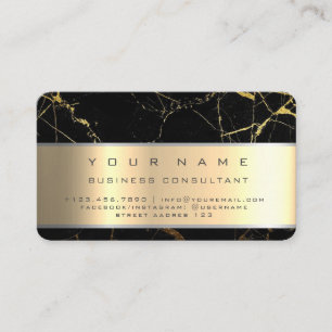 Black Marble professioneller Unternehmensberater Visitenkarte