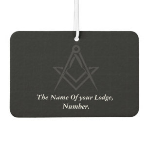 Black Masonic Master Mason Freemason Compass Autolufterfrischer