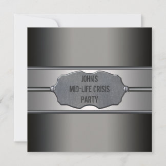 Black Meetal Mans 40. Geburtstag Party Einladung