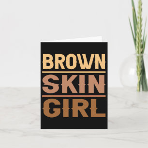 Black Melanin Queen Magic Brown Skin Girl Juneteen Karte