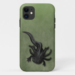 Black Melanoid Axolotl Art Case-Mate iPhone Hülle