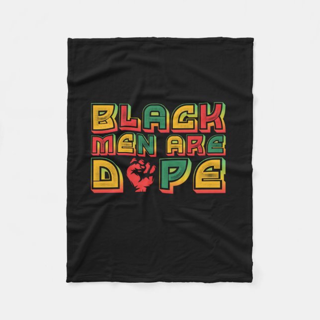 black_men_are_dope_01 fleecedecke (Vorderseite)