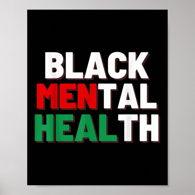 Black Mental Health Poster (Vorne)
