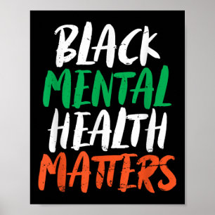 Black Mental Health S _ Psychische Gesundheit Bewu Poster