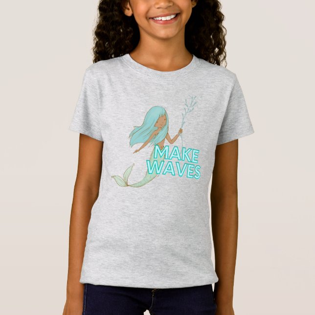 Black Mermaid Kids T - Shirt (Vorderseite)